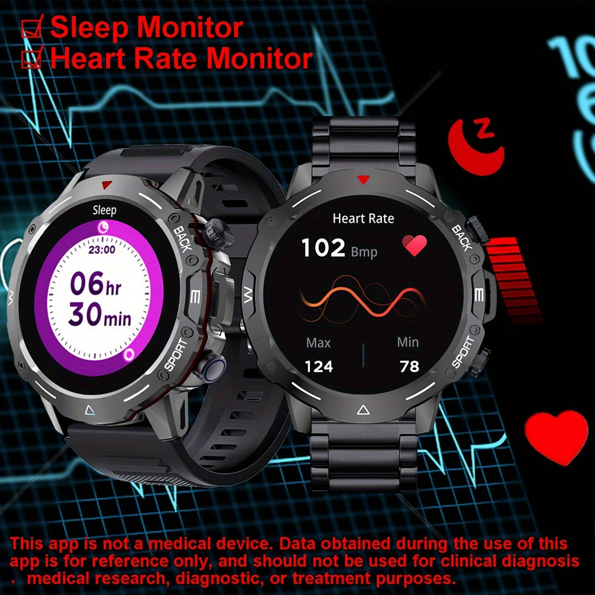 Smart Watch For Men With Wireless Call, Full Touch Screen Smartwatch Fitness Tracker, Step Counter Sports Watch For IPhone & For Android