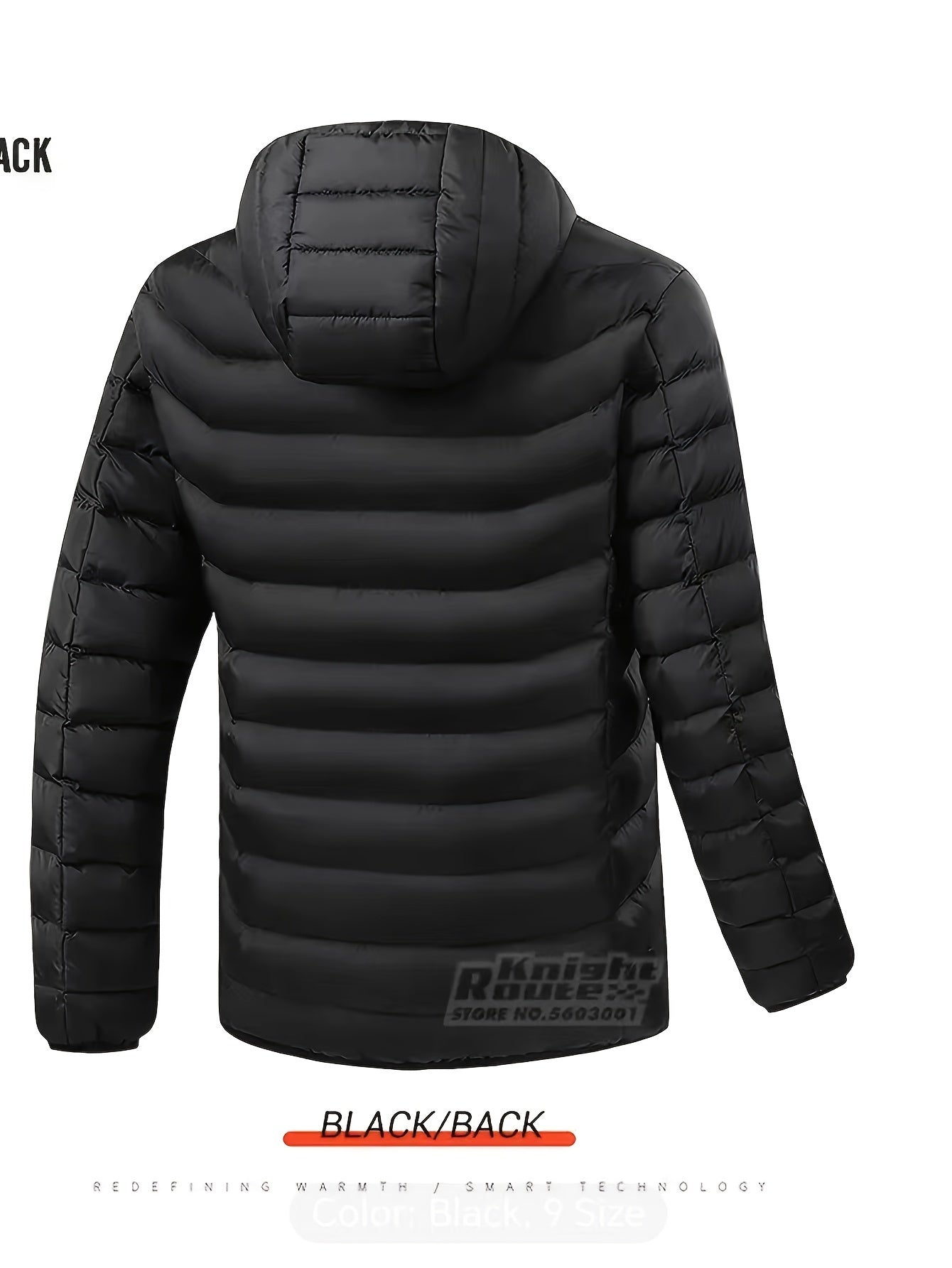 Heating Jacket Area 21 Smart Heating Jacket Charging Jacket Without Battery Bank, Cold Proof Whole Body Warm Winter Down Thermostatic Men's Jacket