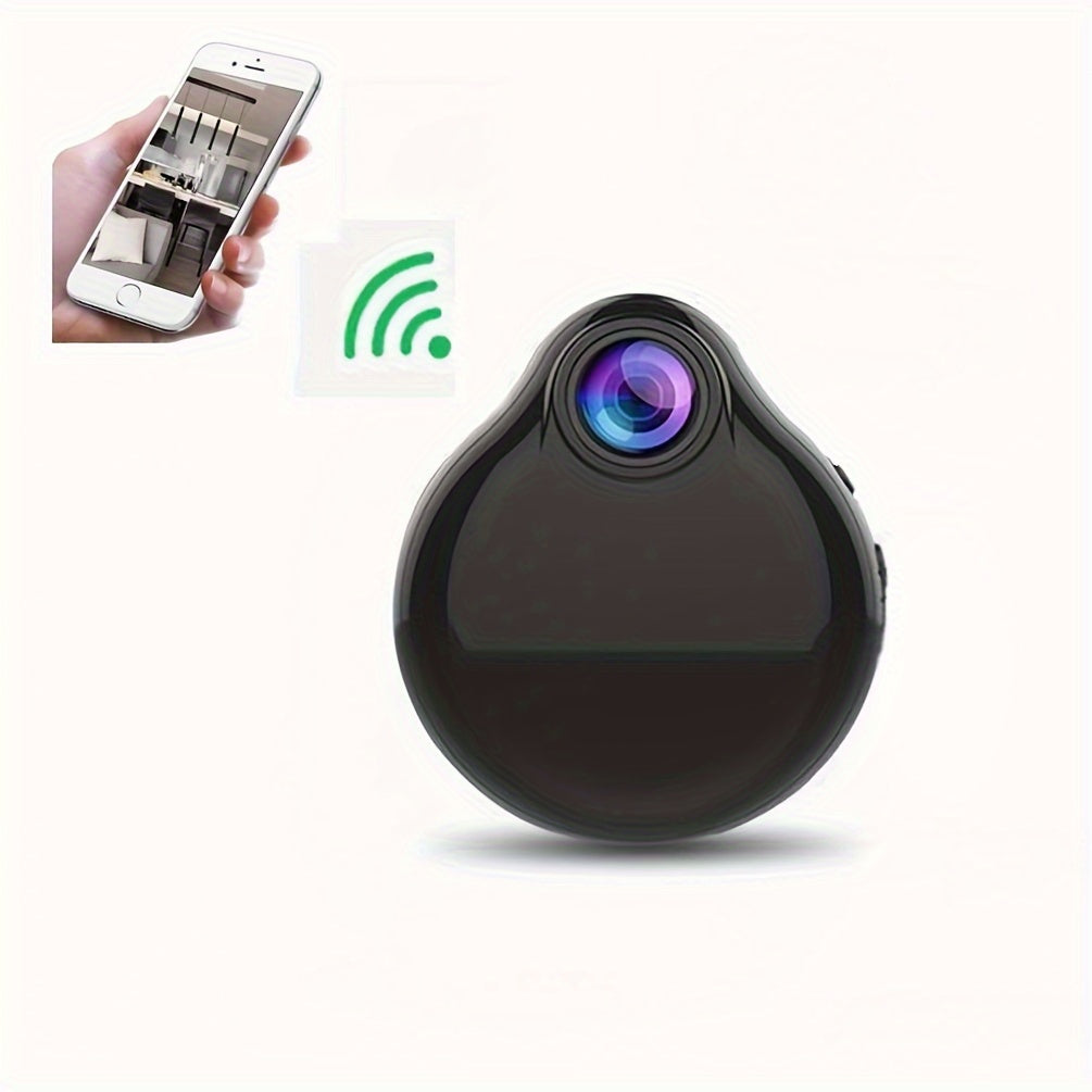 1pc WIFI Wireless Wearable Body Micro Cam, Mini IP Camera, Motion Sensor Video Voice Recorder, Home Security Camcorders, Small Mini Smart WiFi IP Webcam, Micro Camera Built In Battery