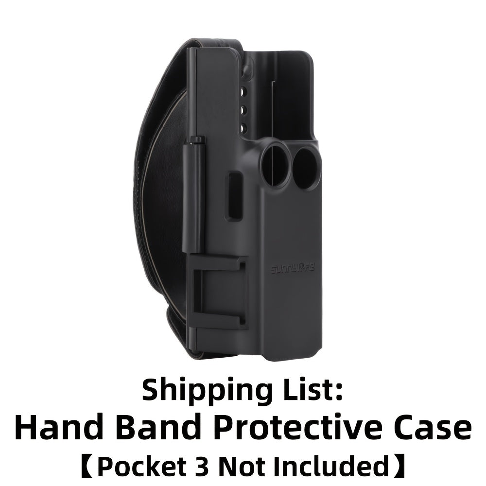 Compatible with DJI Pocket 3, This Portable Hand Strap Features a Cold Shoe Expansion, Protective Frame, Extended Handle, And Safeguards Against Loss And Drops. (Camera Not Included)