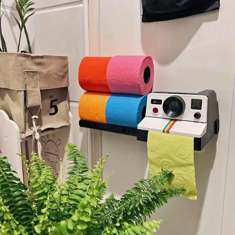 1pc Retro Cute Camera Tissue Tube Toilet Roll Paper Box Tissue Draw Household Tissue Box