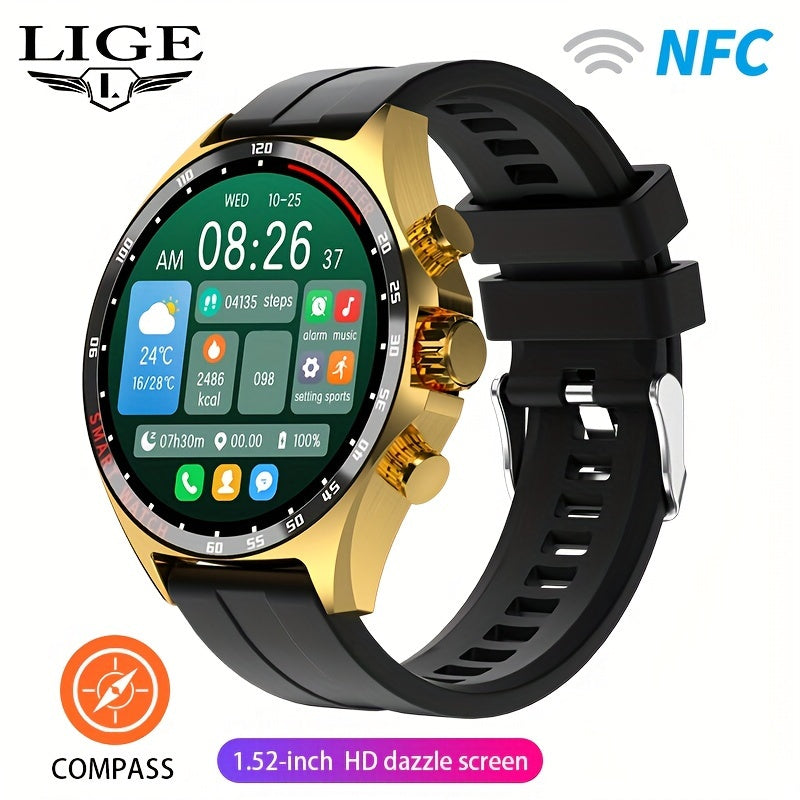 Top Brand Fashion Smart Watch For Women 3.86 cm HD Screen 50+ Sports Modes Altitude Calendar Call Reminder Music Exercise Message Notification Mileage Record Watch for Women & Men