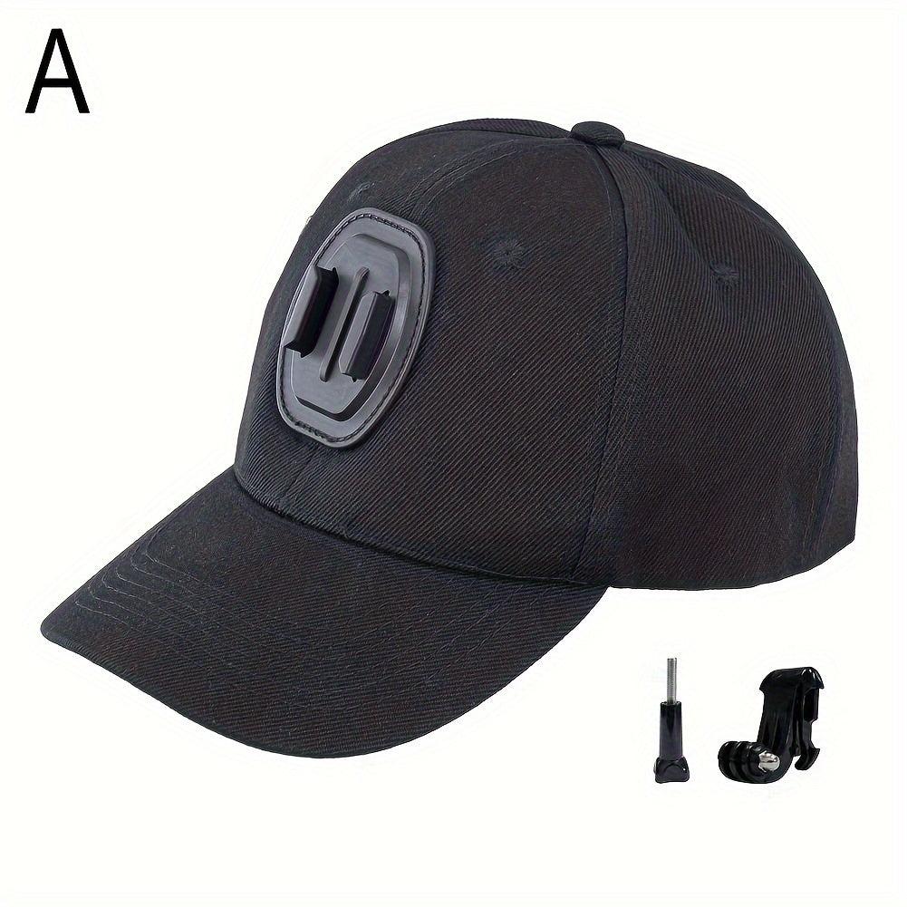 Active Camera Holder Baseball Cap, Sun Protection Breathable Casual Dad Hat For Fishing Travel Accessories