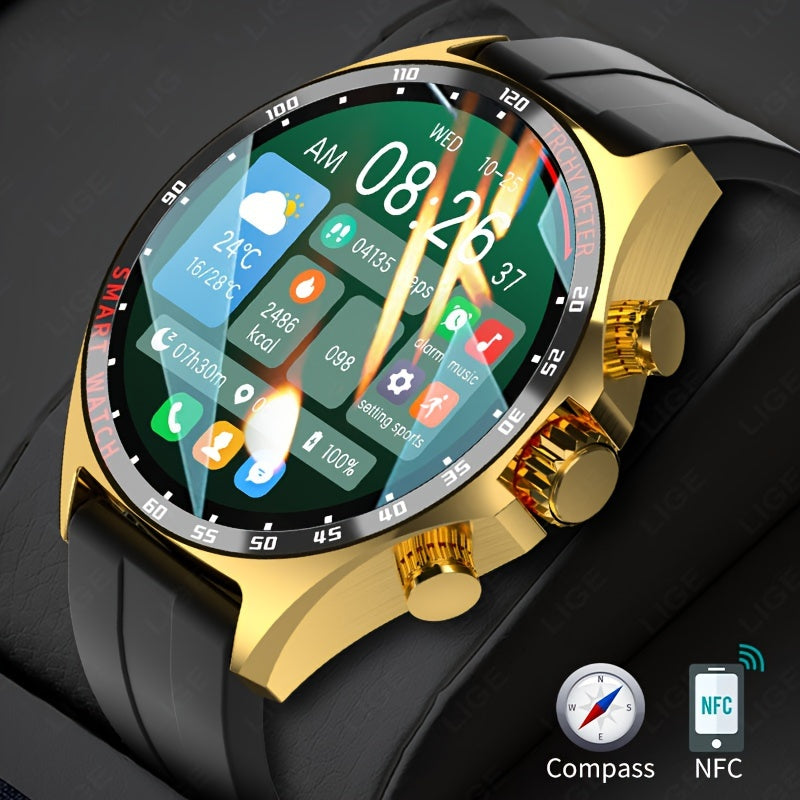 Top Brand Fashion Smart Watch For Women 3.86 cm HD Screen 50+ Sports Modes Altitude Calendar Call Reminder Music Exercise Message Notification Mileage Record Watch for Women & Men