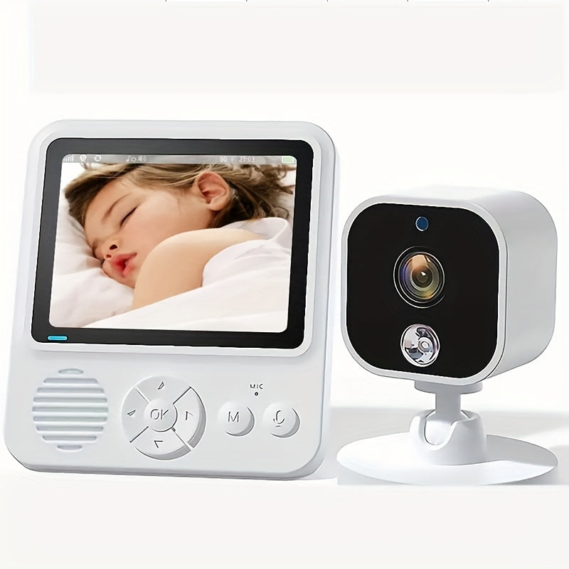 HD Surveillance Camera With Audio, HD Color LCD Video Surveillance Camera, Two-way Voice, Temperature Display, Crying Alarm, Motion Detection, Smart Home Camera, High Capacity Battery, Automatic Switching Of Infrared Night Vi