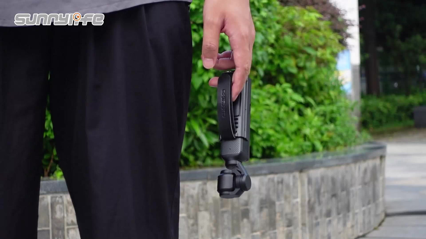 Compatible with DJI Pocket 3, This Portable Hand Strap Features a Cold Shoe Expansion, Protective Frame, Extended Handle, And Safeguards Against Loss And Drops. (Camera Not Included)