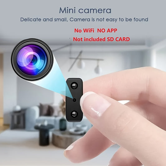 1pc MINI CAMERA, HD Mini Camera Security Protection Night Vision Cam Motion Detection Security Camcorders built-in battery Camera Micro Camcorder SD Card Loop Recording