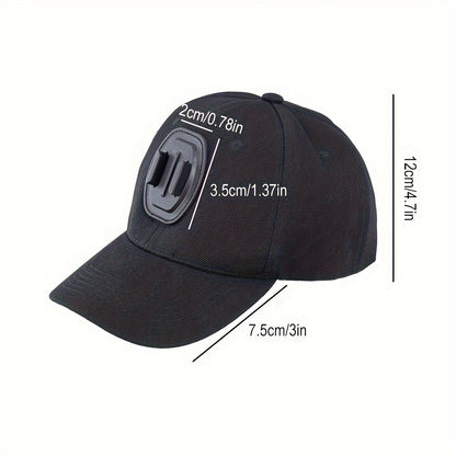 Active Camera Holder Baseball Cap, Sun Protection Breathable Casual Dad Hat For Fishing Travel Accessories