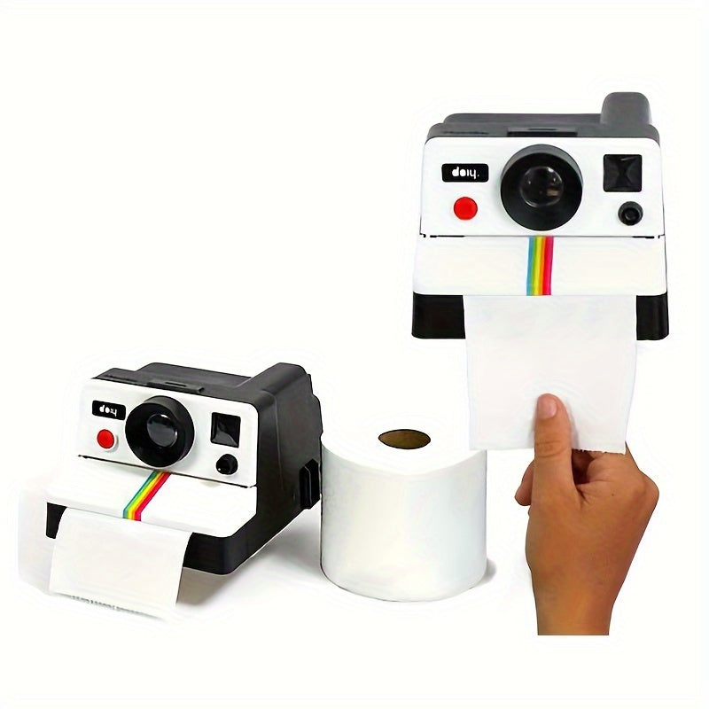 1pc Retro Cute Camera Tissue Tube Toilet Roll Paper Box Tissue Draw Household Tissue Box