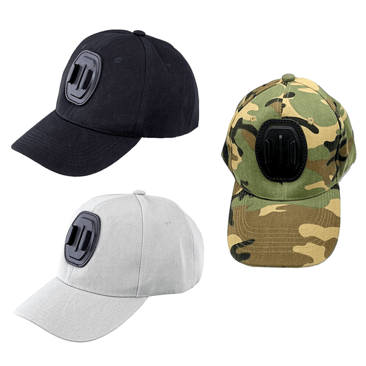 Active Camera Holder Baseball Cap, Sun Protection Breathable Casual Dad Hat For Fishing Travel Accessories