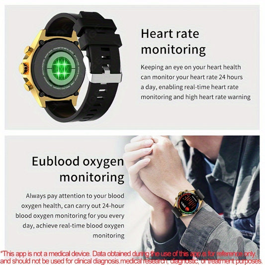 Top Brand Fashion Smart Watch For Women 3.86 cm HD Screen 50+ Sports Modes Altitude Calendar Call Reminder Music Exercise Message Notification Mileage Record Watch for Women & Men