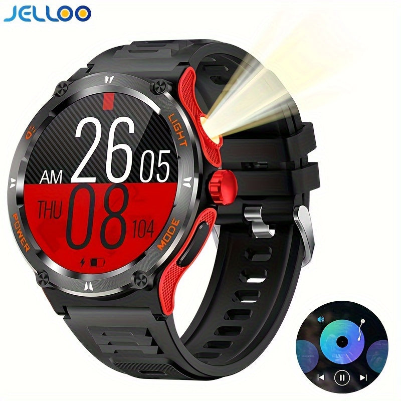 Smart Watch Weather Calorie Counter, Fitness Tracker With 100+ Sports Modes, 3.89cm IPS Touch Screen Alarm Clock Reminder Remote Control Smartwatch For IPhone & Android Phone