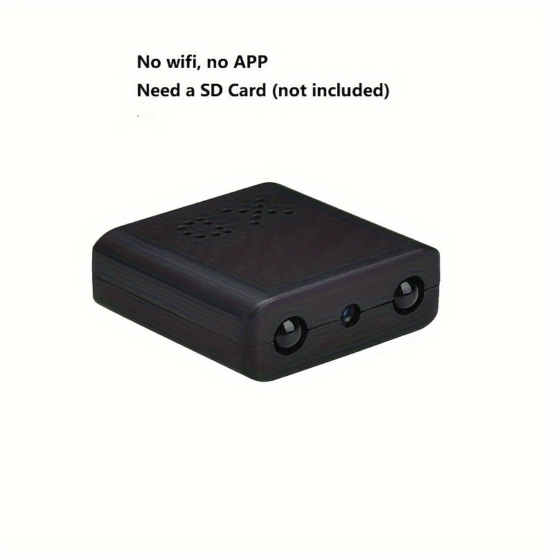 1pc MINI CAMERA, HD Mini Camera Security Protection Night Vision Cam Motion Detection Security Camcorders built-in battery Camera Micro Camcorder SD Card Loop Recording