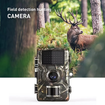 1pc Hunting Camera With 2-Inch Screen, HD Wildlife Trail Camera, Waterproof Night Vision PIR 10m, 0.8s Trigger Motion Activated, For Outdoor Wildlife Monitoring Camouflage