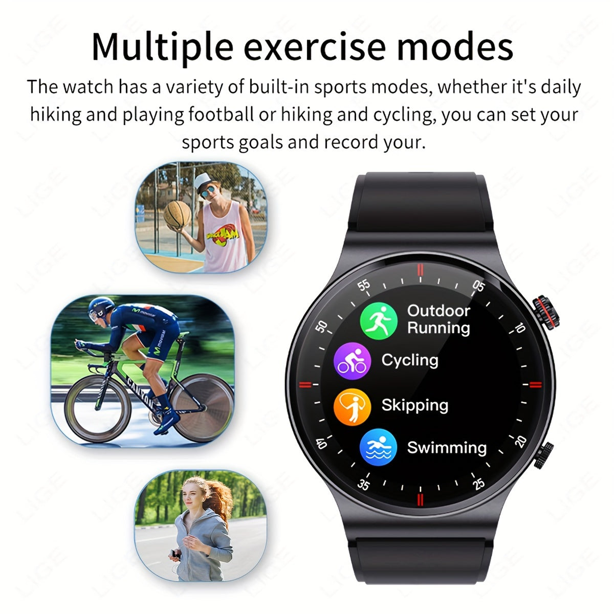 Smart Watch Wireless Call For Women Men, 3.53cm HD Display, Multi Sports Modes, Information Alerts, AI Voice Assistant, Weather Forecast, Sleep Monitoring, Sports Pedometer Watch For Android IOS