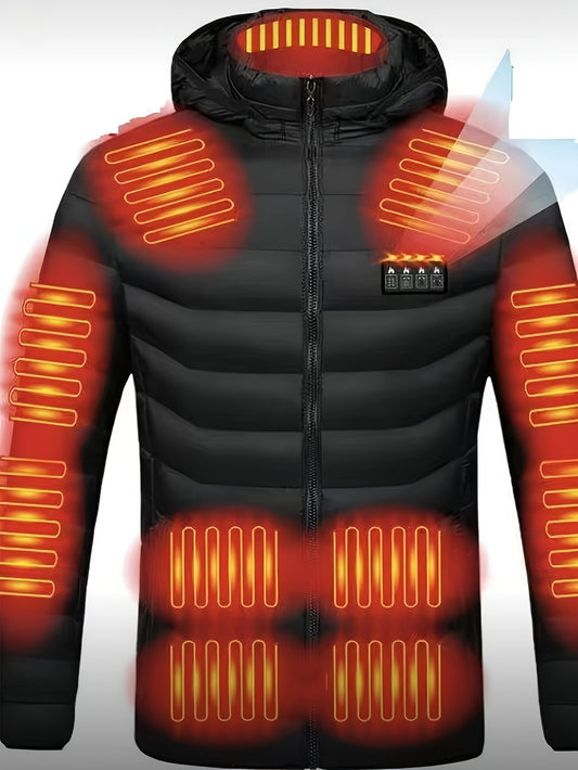 Heating Jacket Area 21 Smart Heating Jacket Charging Jacket Without Battery Bank, Cold Proof Whole Body Warm Winter Down Thermostatic Men's Jacket