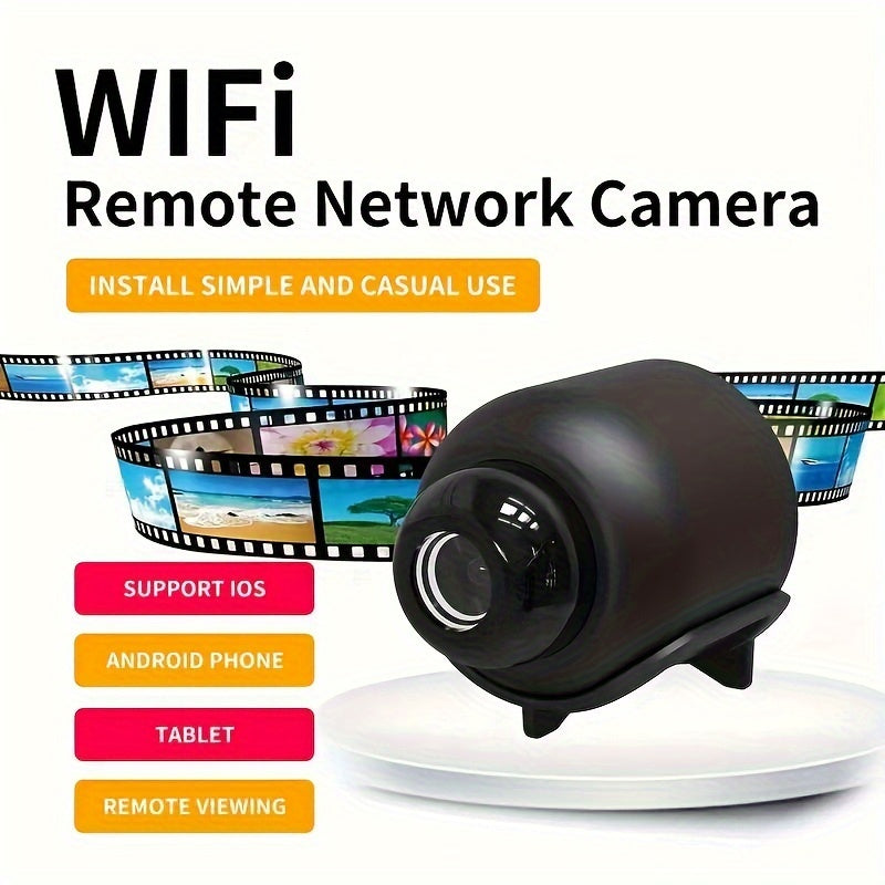1pc Wireless Camera, 2.4GHz WiFi Security Surveillance Cam With Video Night Vision, Motion Detection, App Control, Suitable For Outdoor&Indoor Pet Dog Cat Monitoring/Home/Recordding/Law Enforcement&Evidence Collection