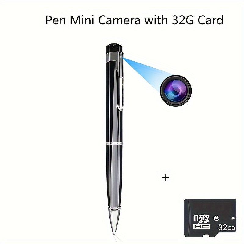 Mini Portable 1080p Wearable Camera Recorder, Touch Control, Rechargeable Battery, Local Recording, Perfect For Conference, Business Or Study Meetings