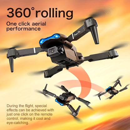 E99 Drone With Camera, Foldable RC Drone, Remote Control Drone Toys For Beginners Men's Gifts, Indoor And Outdoor Affordable UAV, Christmas Halloween Thanksgiving Gift