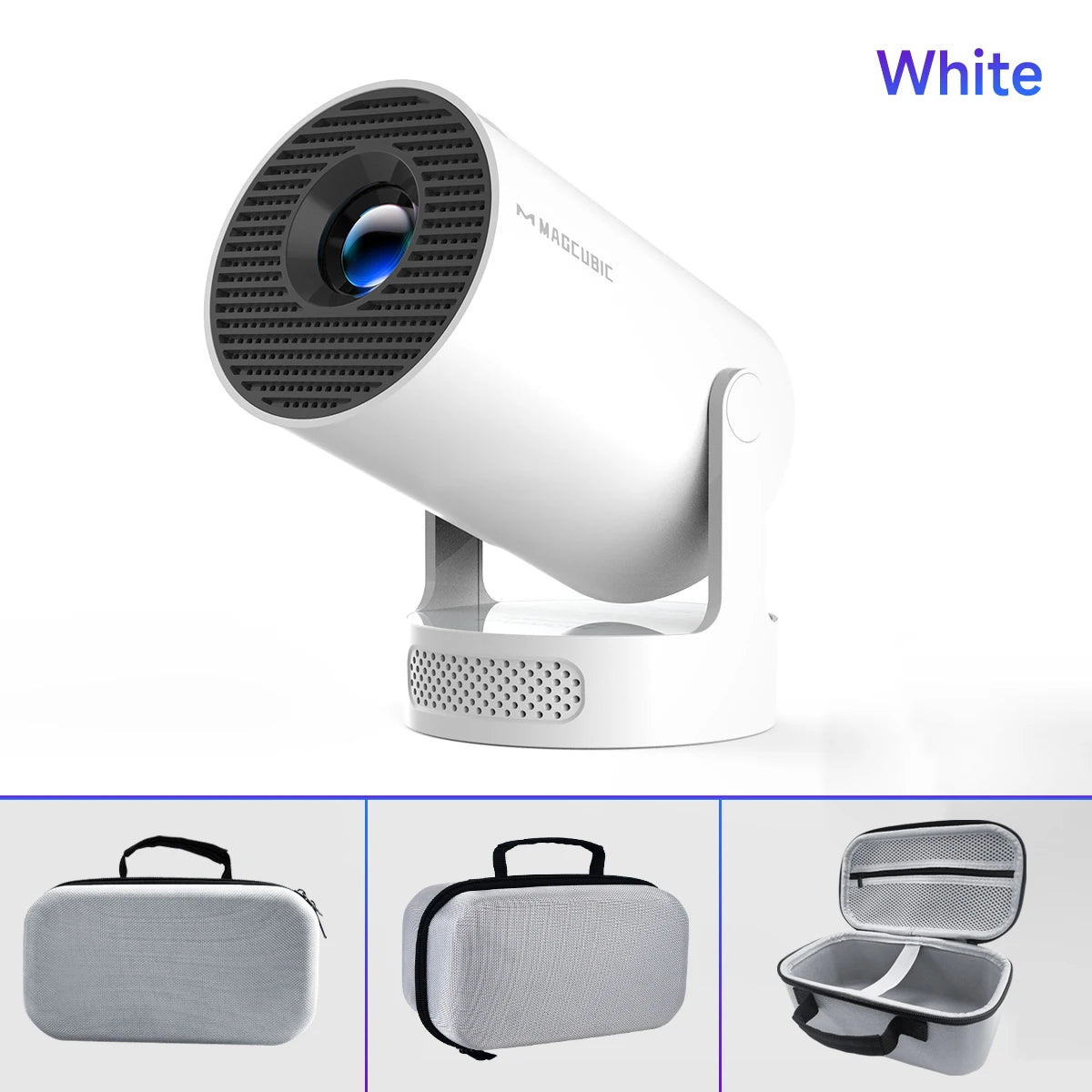 Magcubic 4K HY300 Pro + projecteur intégré 5W haut-parleur 1280*720P Android 11 8000 Lumens Wifi6 BT5.4 projecteur Portable extérieur