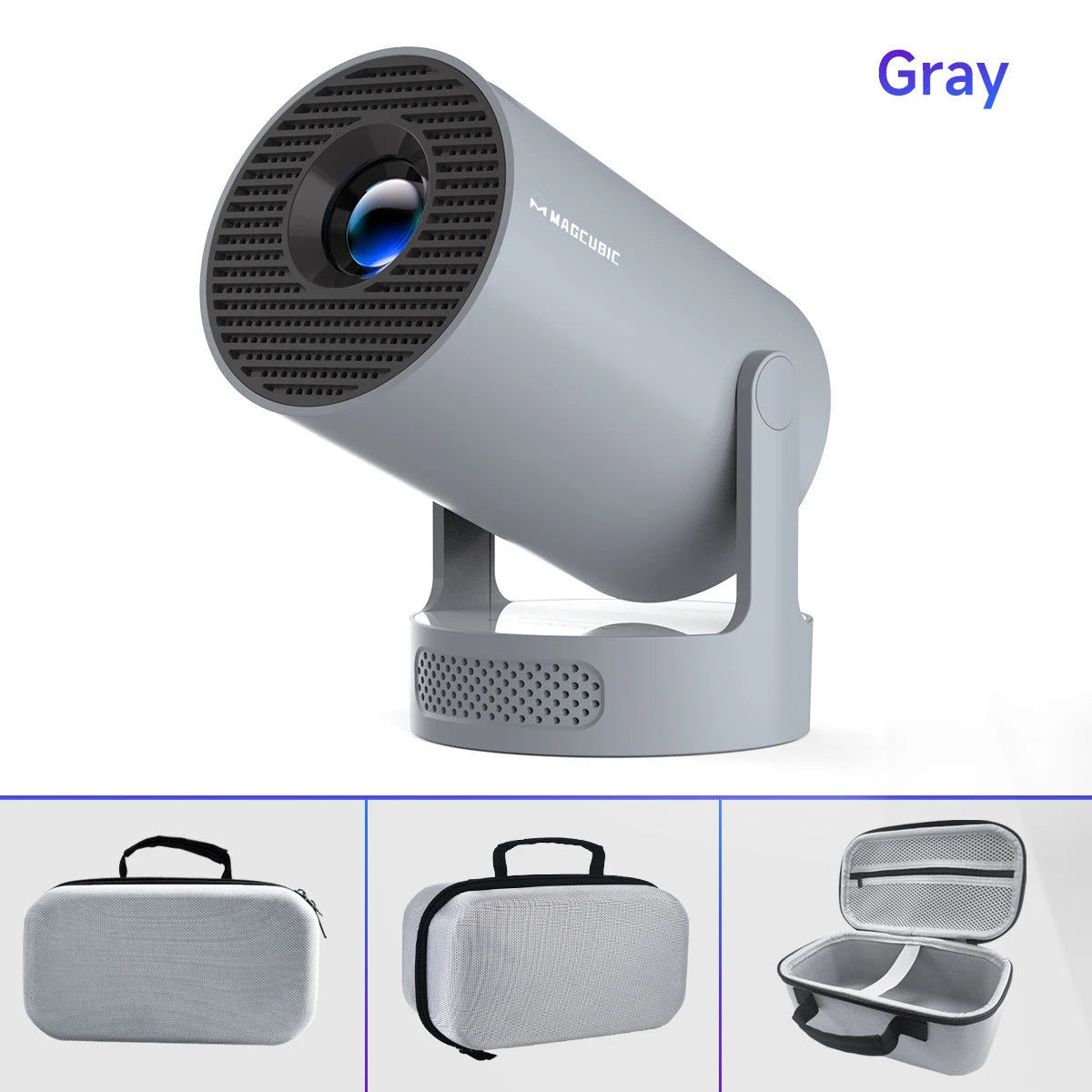 Magcubic 4K HY300 Pro + projecteur intégré 5W haut-parleur 1280*720P Android 11 8000 Lumens Wifi6 BT5.4 projecteur Portable extérieur
