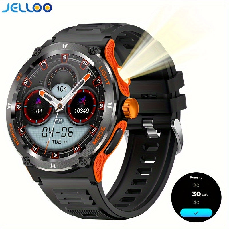 Smart Watch Weather Calorie Counter, Fitness Tracker With 100+ Sports Modes, 3.89cm IPS Touch Screen Alarm Clock Reminder Remote Control Smartwatch For IPhone & Android Phone