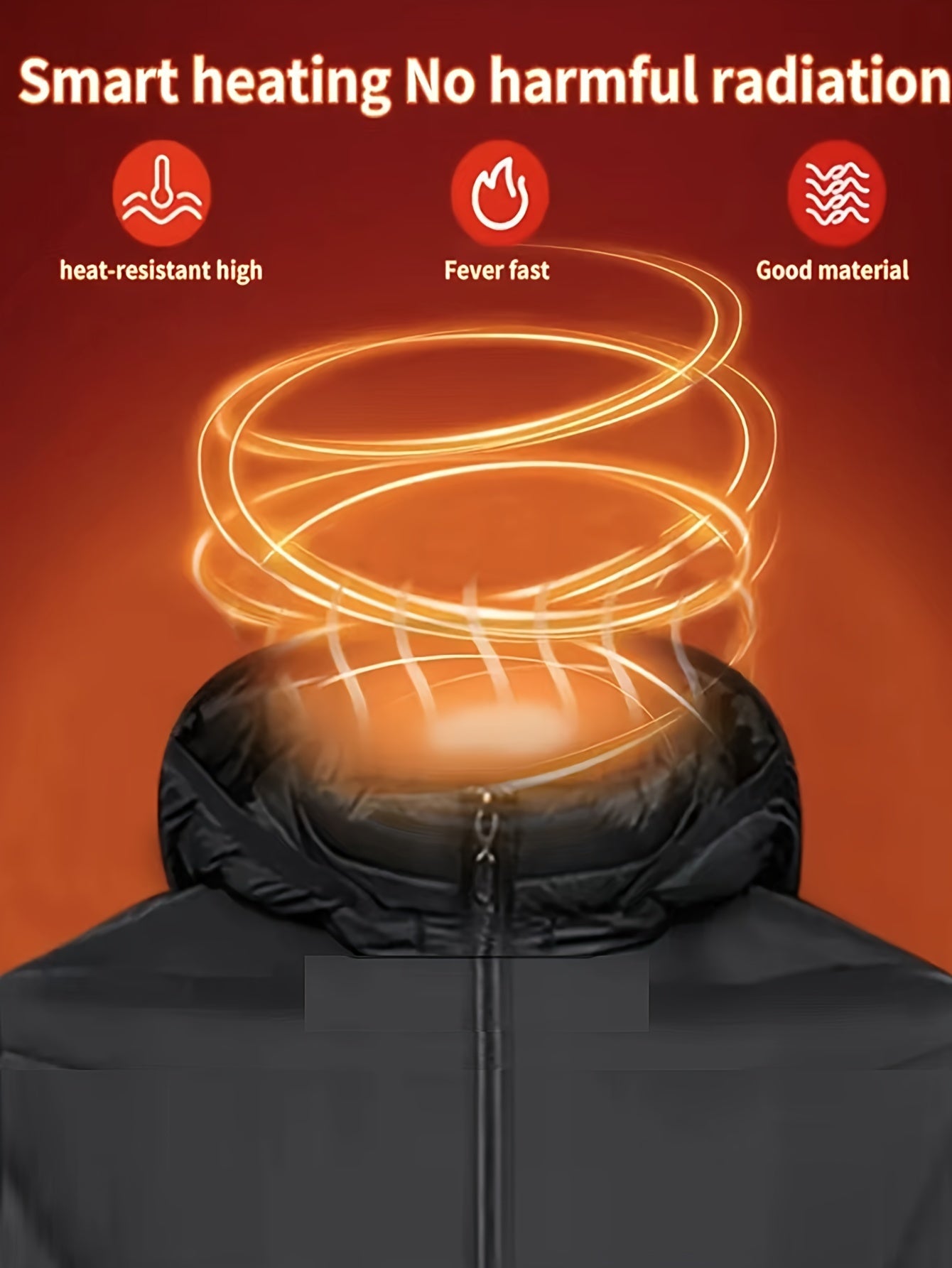 Heating Jacket Area 21 Smart Heating Jacket Charging Jacket Without Battery Bank, Cold Proof Whole Body Warm Winter Down Thermostatic Men's Jacket