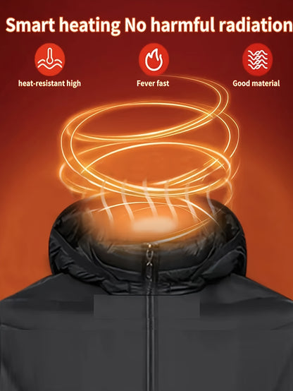 Heating Jacket Area 21 Smart Heating Jacket Charging Jacket Without Battery Bank, Cold Proof Whole Body Warm Winter Down Thermostatic Men's Jacket