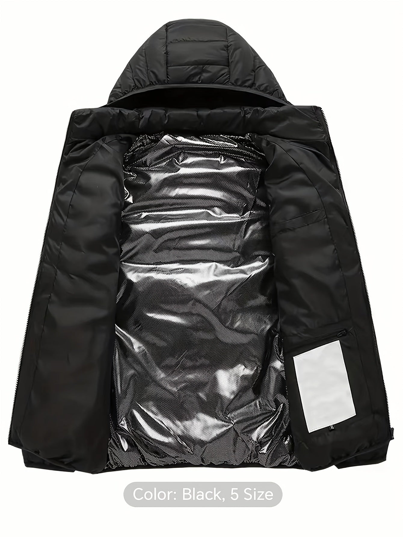 Heating Jacket Area 21 Smart Heating Jacket Charging Jacket Without Battery Bank, Cold Proof Whole Body Warm Winter Down Thermostatic Men's Jacket