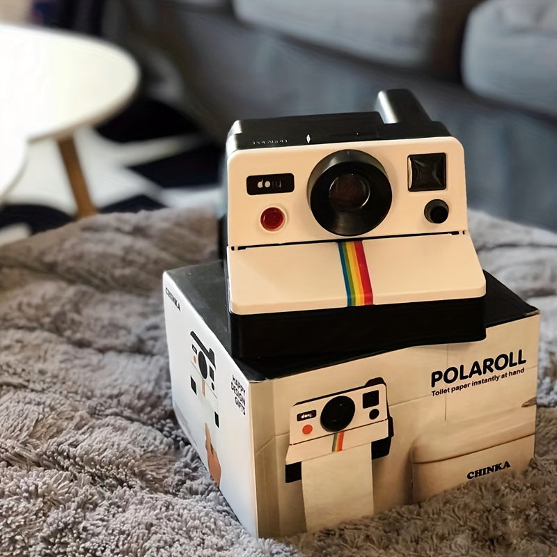 1pc Retro Cute Camera Tissue Tube Toilet Roll Paper Box Tissue Draw Household Tissue Box