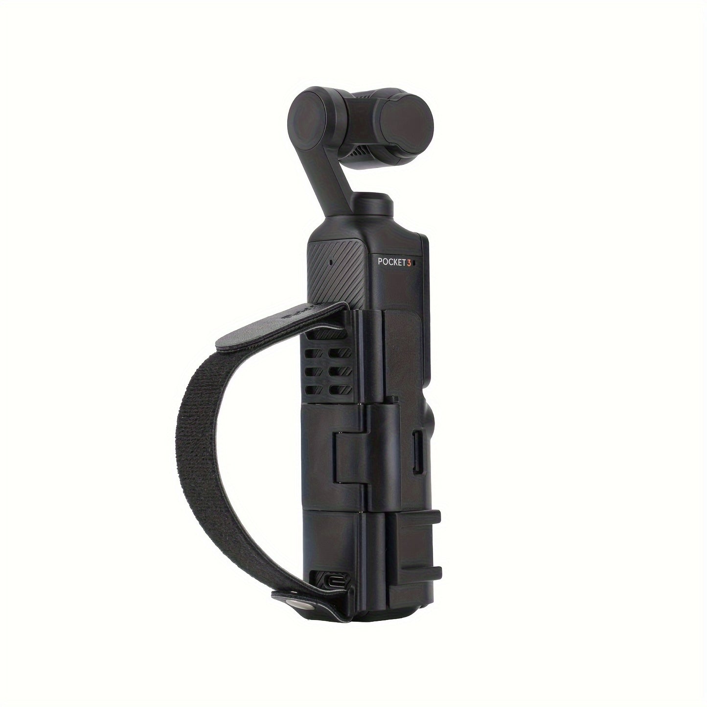 Compatible with DJI Pocket 3, This Portable Hand Strap Features a Cold Shoe Expansion, Protective Frame, Extended Handle, And Safeguards Against Loss And Drops. (Camera Not Included)