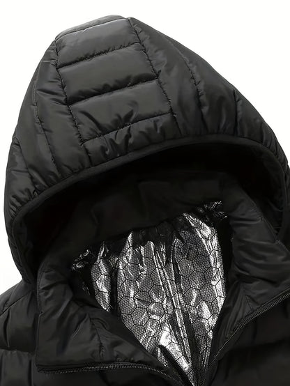 Heating Jacket Area 21 Smart Heating Jacket Charging Jacket Without Battery Bank, Cold Proof Whole Body Warm Winter Down Thermostatic Men's Jacket