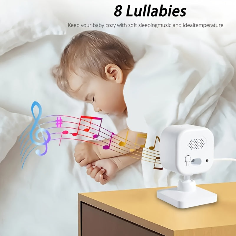 HD Surveillance Camera With Audio, HD Color LCD Video Surveillance Camera, Two-way Voice, Temperature Display, Crying Alarm, Motion Detection, Smart Home Camera, High Capacity Battery, Automatic Switching Of Infrared Night Vi