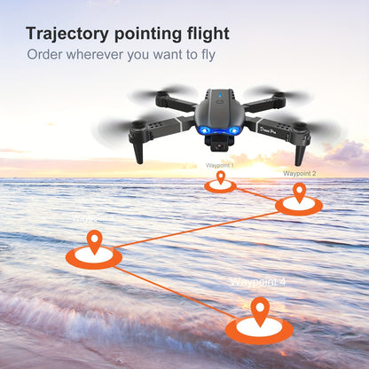 E99 Drone With Camera, Foldable RC Drone, Remote Control Drone Toys For Beginners Men's Gifts, Indoor And Outdoor Affordable UAV, Christmas Halloween Thanksgiving Gift