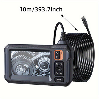 Industrial Endoscope With Light, Borescope Inspection Camera, 8mm Camera, Sewer Camera With 4.3" LCD Screen, Drain Snake Camera Automotive Plumbing Sewer Wall Camera, Home Decoration Tools