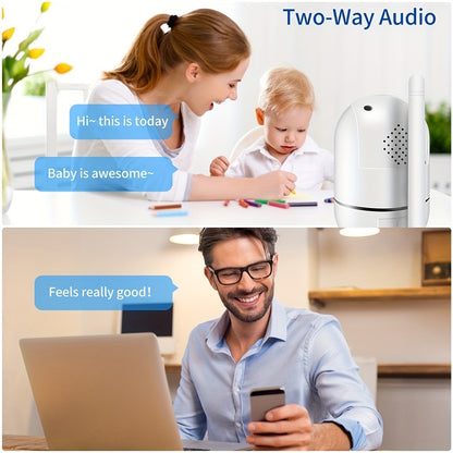1pc High-definition Camera, 2.4G Wireless Wifi Security Home Camera, Baby And Pet Monitor, 1080P Wireless Automatic Tracking Monitor, Motion Detection And Tracking, Night Vision, Two-way Voice, High Security